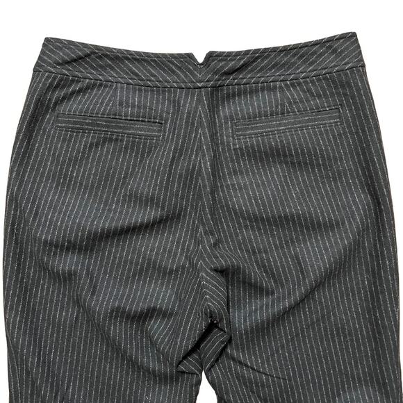 VTG BANANA REPUBLIC Harrison Wide Leg Bootcut Pinstriped Wool Pants SZ 8P - Picture 4 of 9
